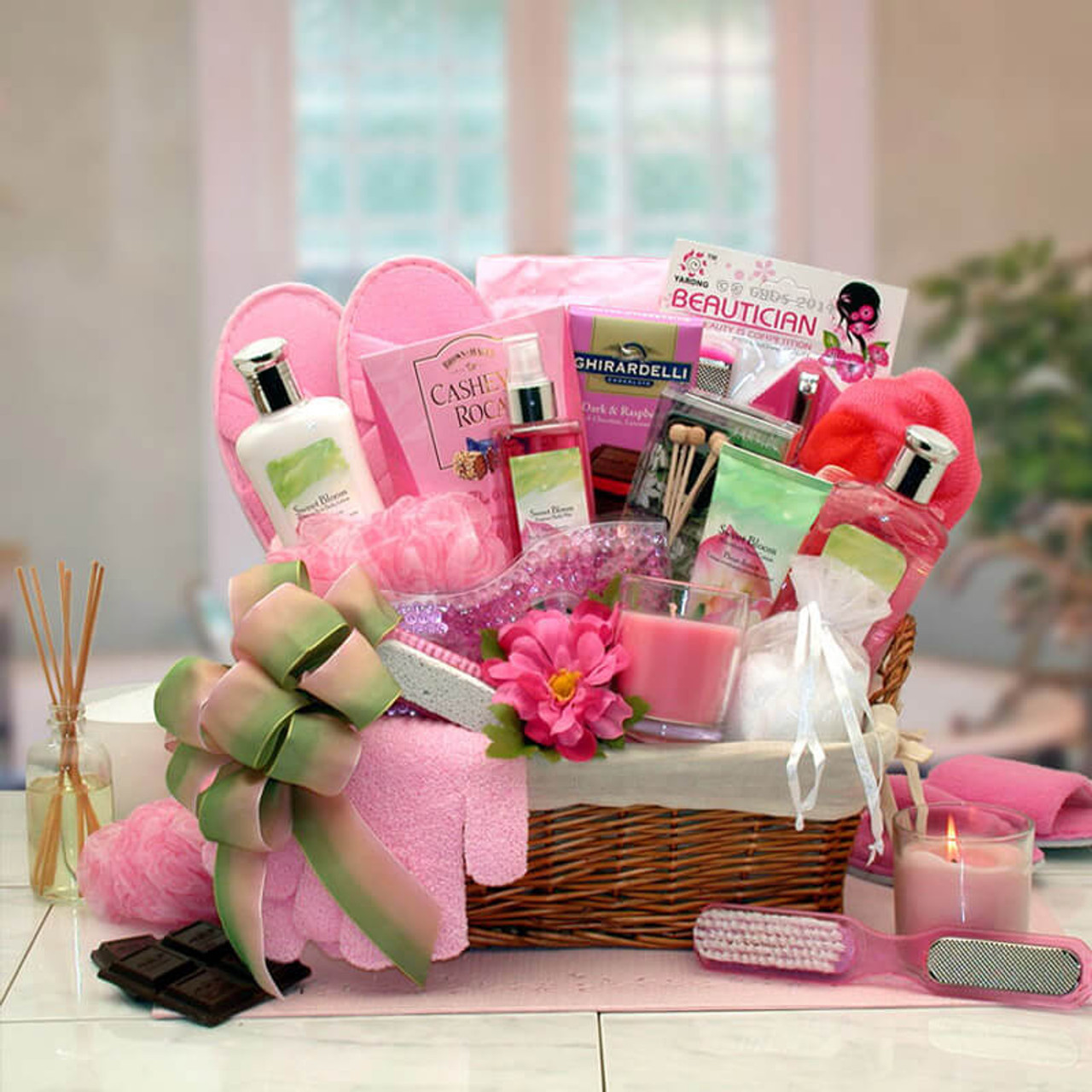 Sweet Summer Blooms Spa Gift Basket